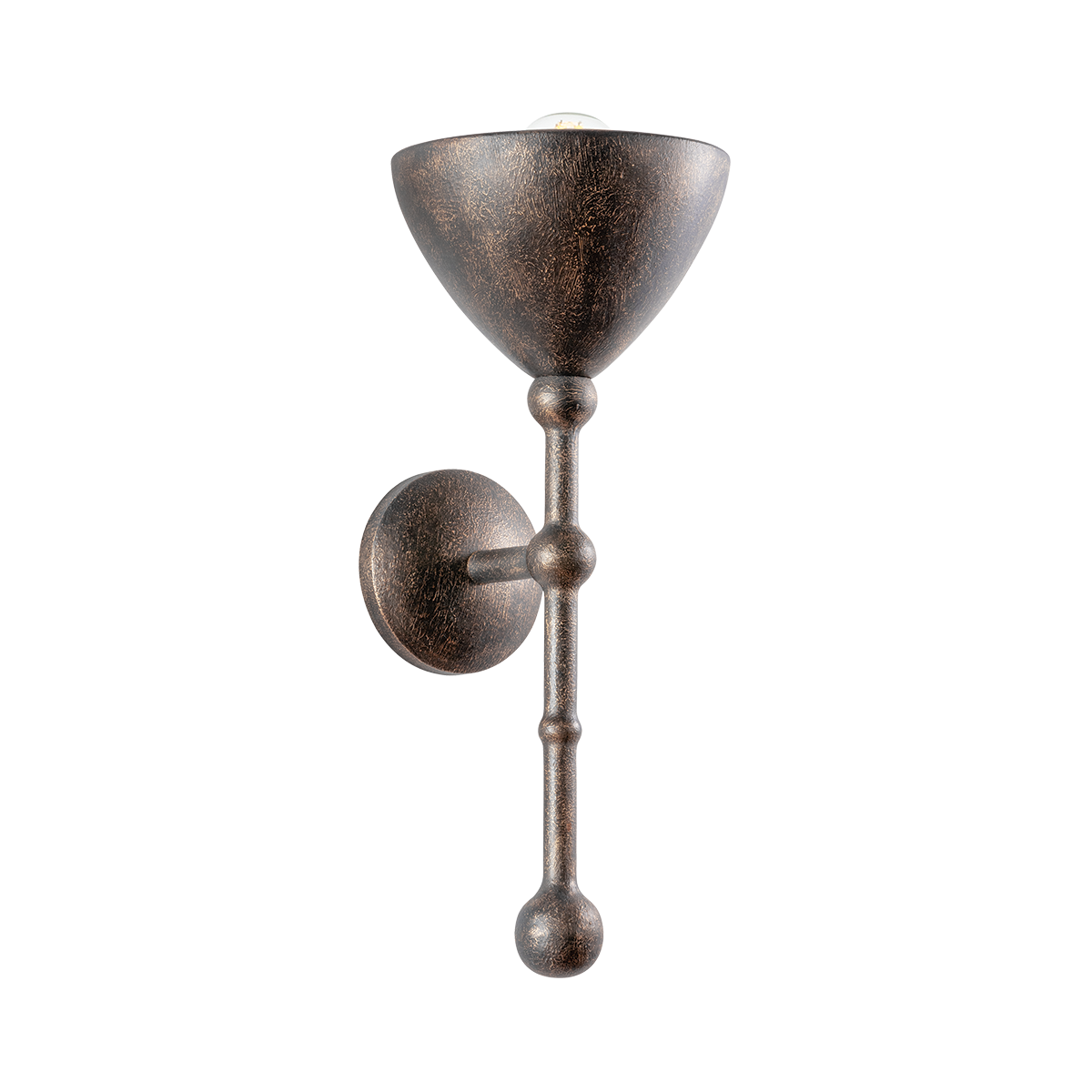 Troy Lighting Vishal BLACK PATINA GOLD 7.75W x 18.5H Wall Sconce