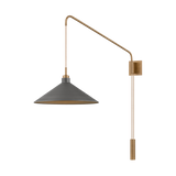 Troy Lighting Conor PATINA BRASS AND GRAPHITE 17.5W x 35.5H Wall Sconce