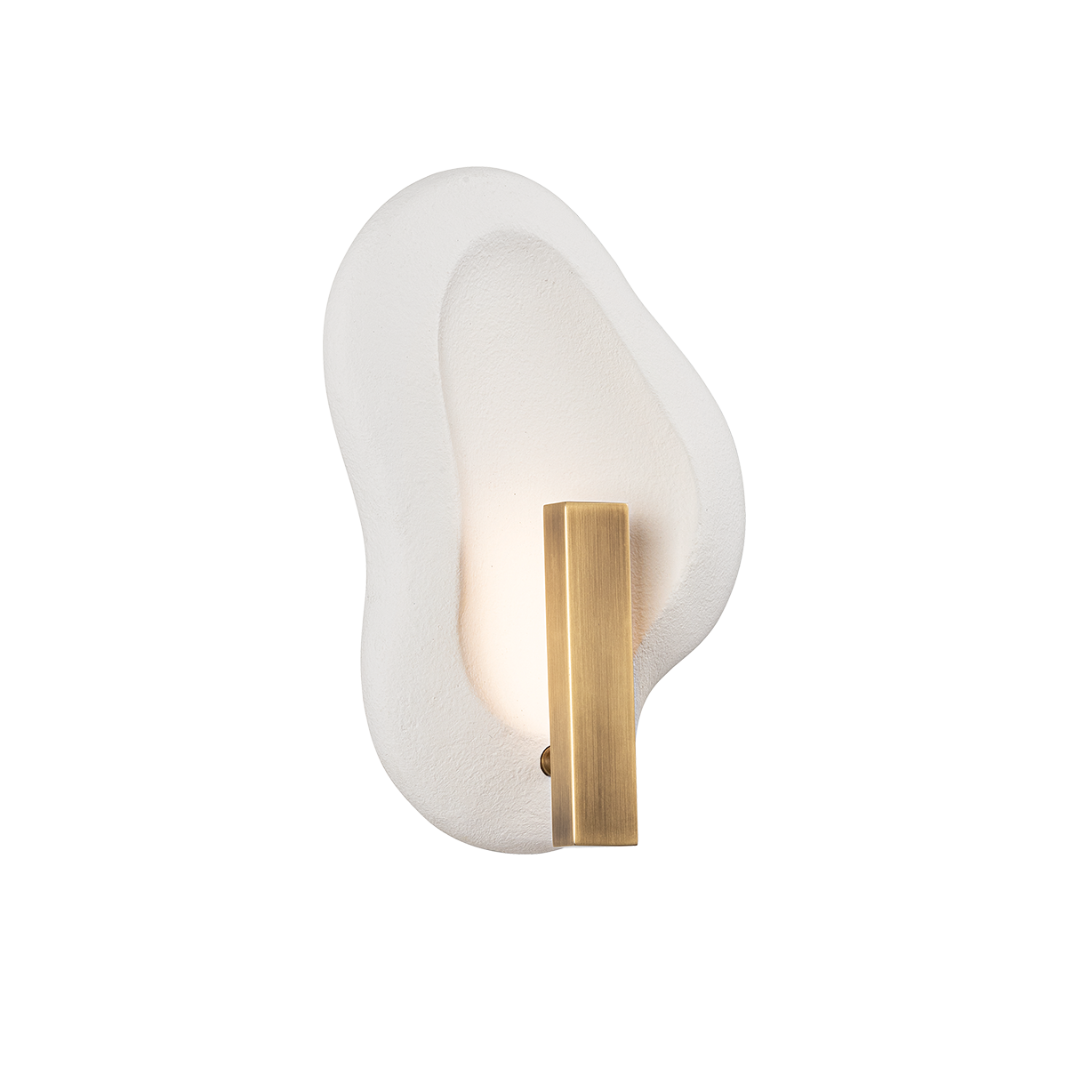 Troy Lighting Jura PATINA BRASS/CERAMIC RUSTIC SHELL 10W x 14.5H Wall Sconce