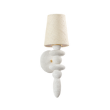 Troy Lighting Cullen VINTAGE GOLD LEAF/CERAMIC GYPSUM CLAY 6W x 19.75H Wall Sconce