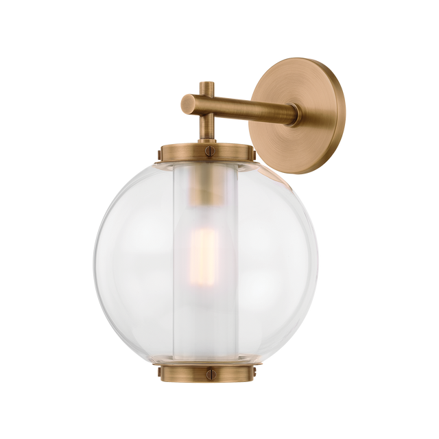 Troy Lighting Marco PATINA BRASS 9.5W x 14H Garden Stool