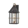 Troy Lighting Toby PATINA BRASS AND GRAPHITE 8W x 17H Garden Stool