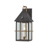 Troy Lighting Toby PATINA BRASS AND GRAPHITE 8W x 17H Garden Stool