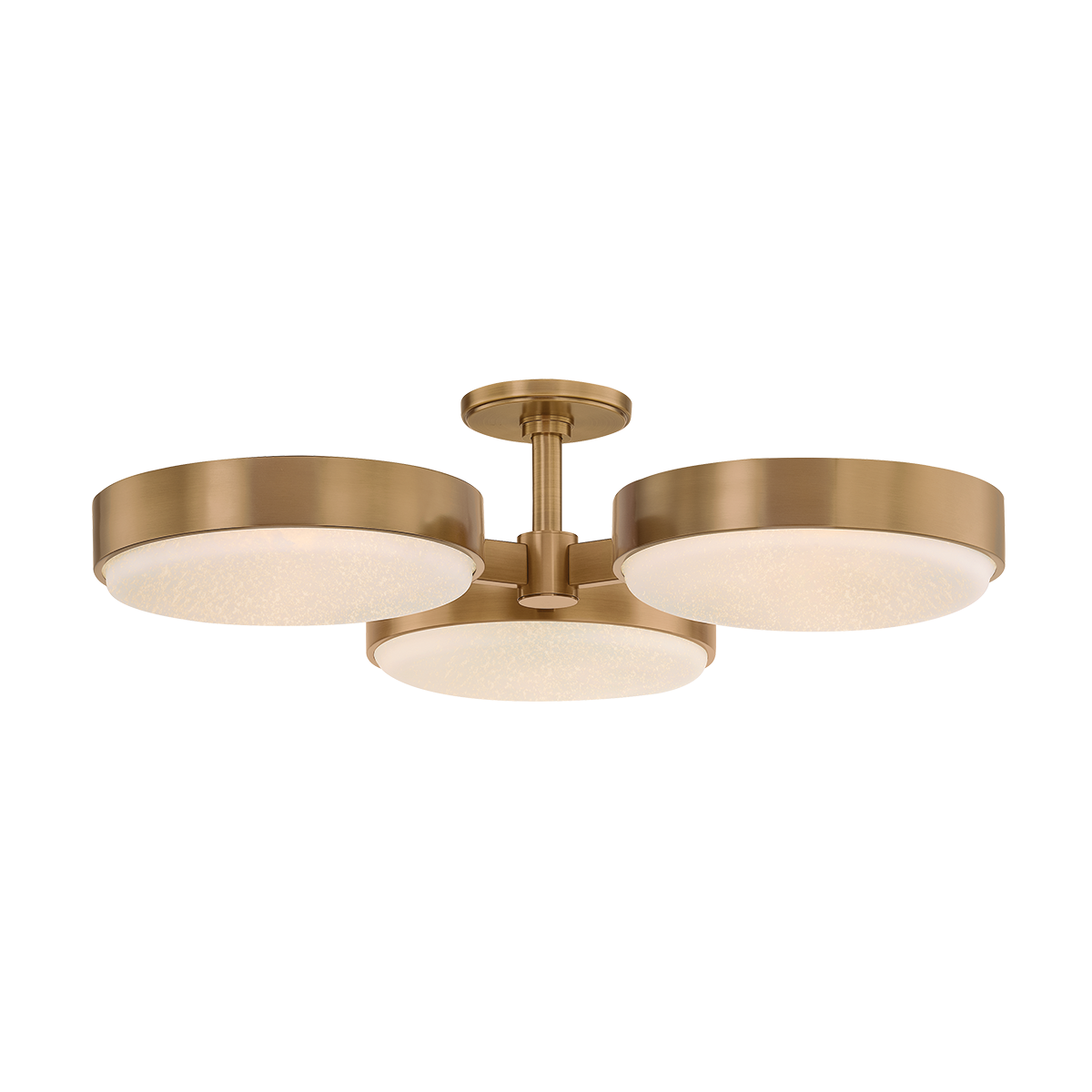 Troy Lighting Rory PATINA BRASS 30W x 6.5H Semi-Flush Mount