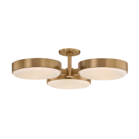 Troy Lighting Rory PATINA BRASS 30W x 6.5H Semi-Flush Mount