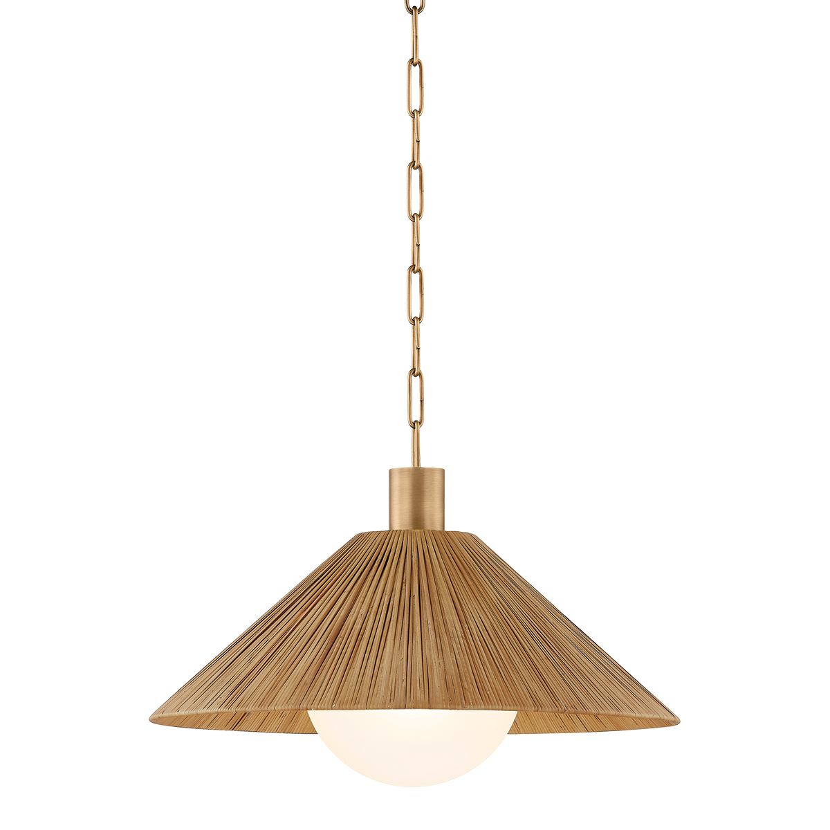 Troy Lighting Woodside PATINA BRASS 22W x 13.25H Pendant