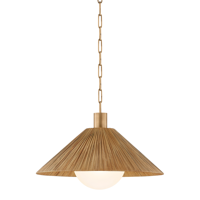 Troy Lighting Woodside PATINA BRASS 22W x 13.25H Pendant