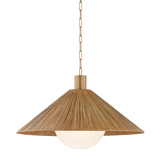 Troy Lighting Woodside PATINA BRASS 32W x 18.5H Pendant