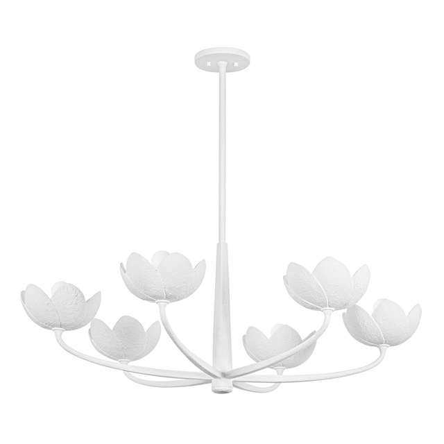 Troy Lighting Arcata GESSO WHITE 39.5W x 15H Chandelier