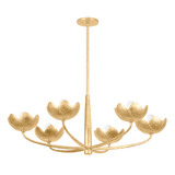 Troy Lighting Arcata VINTAGE GOLD LEAF 39.5W x 15H Chandelier