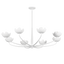 Troy Lighting Arcata GESSO WHITE 55W x 18.25H Chandelier