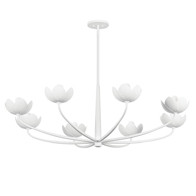 Troy Lighting Arcata GESSO WHITE 55W x 18.25H Chandelier