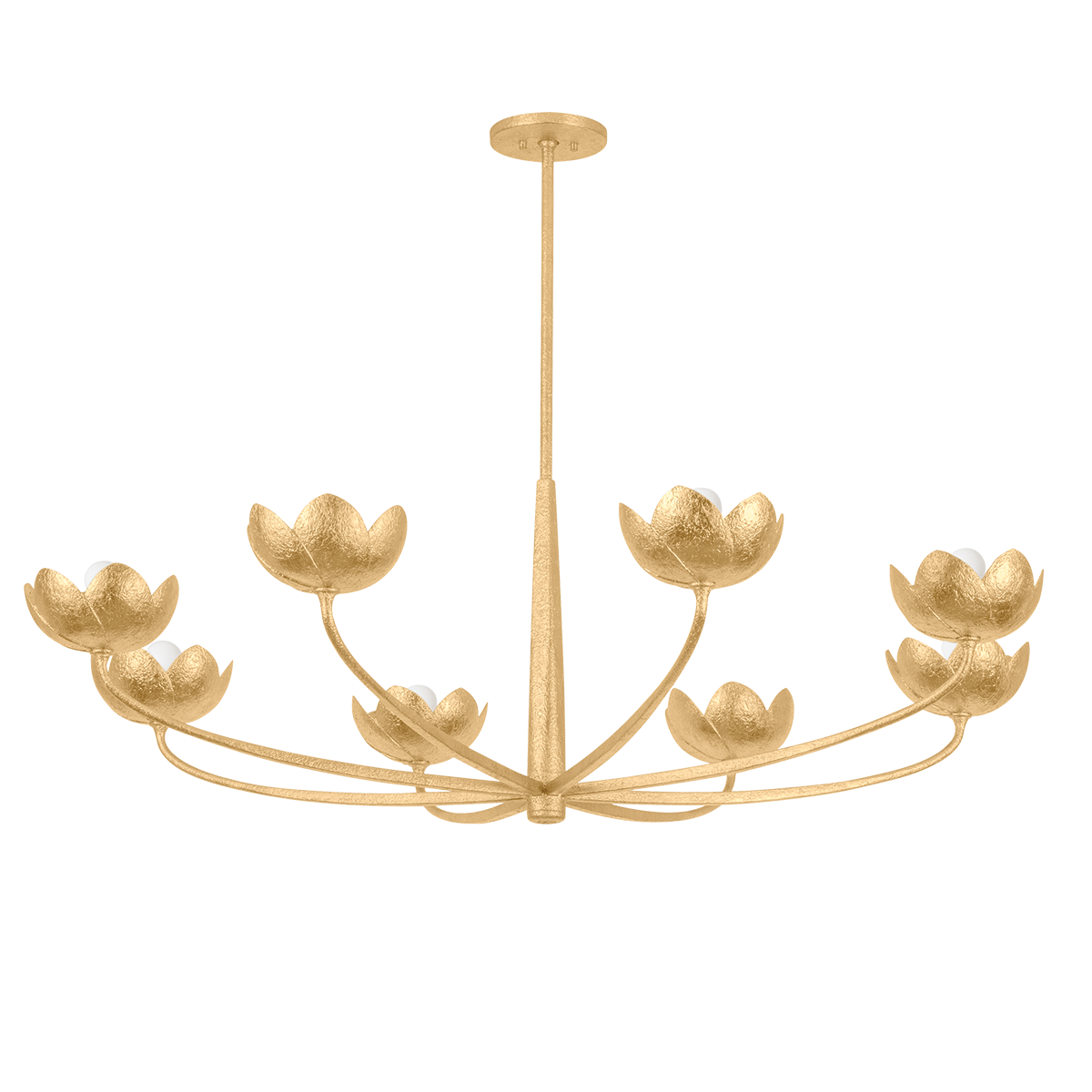 Troy Lighting Arcata VINTAGE GOLD LEAF 55W x 18.25H Chandelier