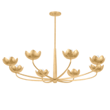 Troy Lighting Arcata VINTAGE GOLD LEAF 55W x 18.25H Chandelier