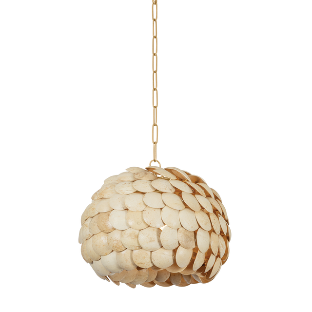 Troy Lighting Edric VINTAGE GOLD LEAF 21.25W x 16.5H Pendant