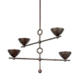 Troy Lighting Vishal BLACK PATINA GOLD 38W x 26.5H Chandelier