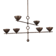 Troy Lighting Vishal BLACK PATINA GOLD 54W x 39.25L x 29H Chandelier