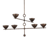 Troy Lighting Vishal BLACK PATINA GOLD 54W x 39.25L x 29H Chandelier