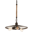 Troy Lighting Brooklyn HERITAGE BRONZE 18W x 8.25H Pendant