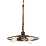 Troy Lighting Brooklyn HERITAGE BRONZE 18W x 8.25H Pendant