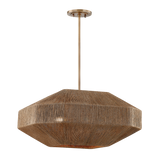 Troy Lighting Laken PATINA BRASS 24W x 24L x 14.25H Chandelier