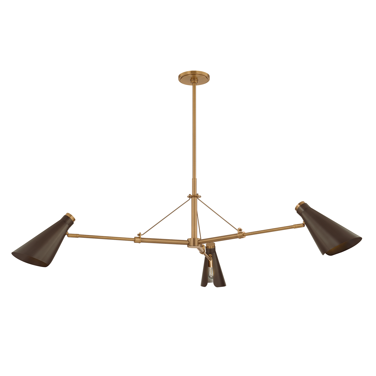 Troy Lighting Andersen PATINA BRASS/BRONZE 49.5W x 18.5H Chandelier