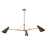 Troy Lighting Andersen PATINA BRASS/BRONZE 49.5W x 18.5H Chandelier