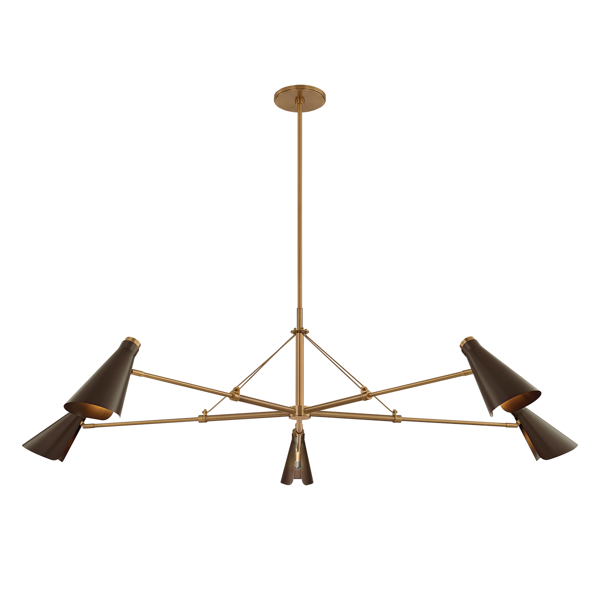 Troy Lighting Andersen PATINA BRASS/BRONZE 69.25W x 21H Chandelier