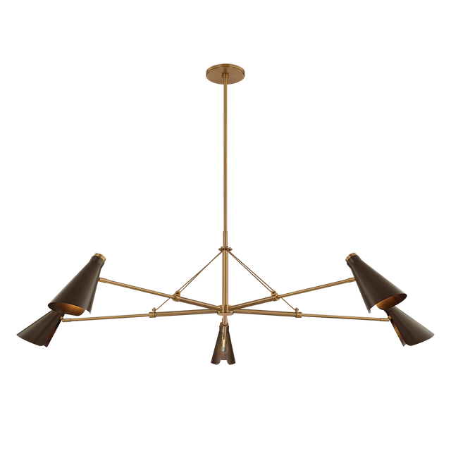 Troy Lighting Andersen PATINA BRASS/BRONZE 69.25W x 21H Chandelier