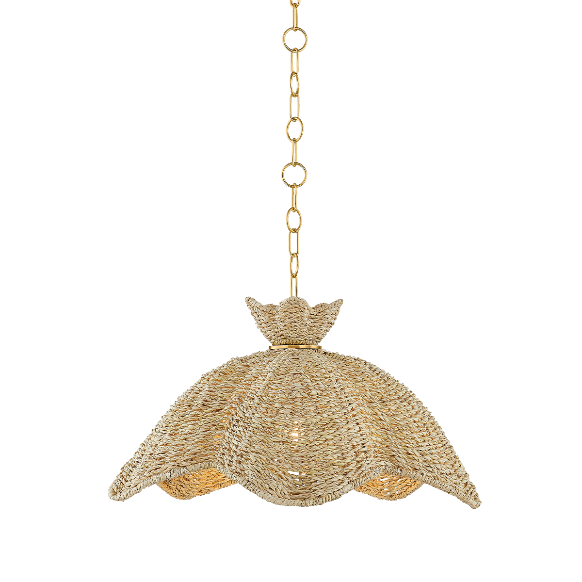 Mitzi Solie AGED BRASS 22W x 12H Pendant