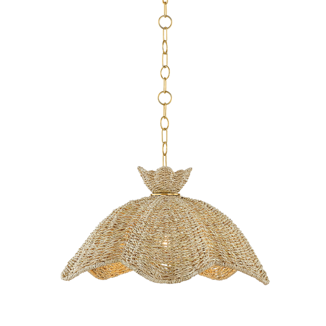 Mitzi Solie AGED BRASS 22W x 12H Pendant