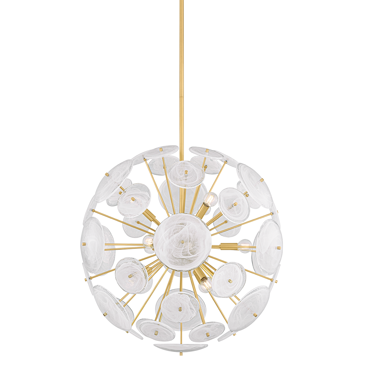Mitzi Tamara AGED BRASS 30W x 28H Chandelier
