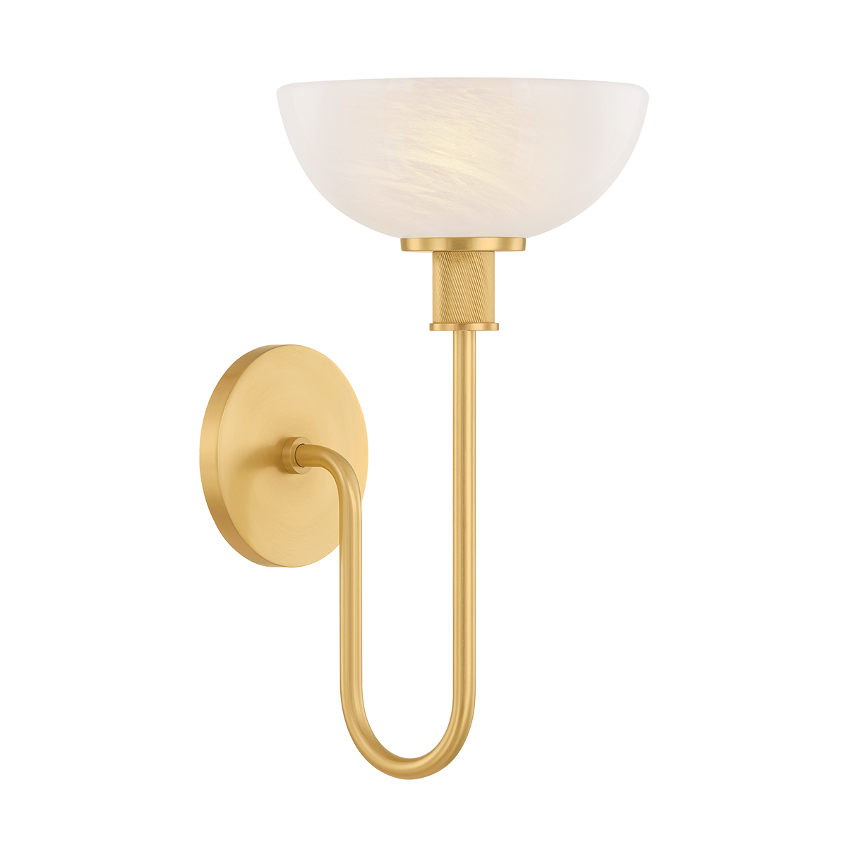 Mitzi Aster AGED BRASS 7.75W x 14.5H Wall Sconce