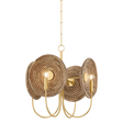 Mitzi Ashby AGED BRASS 22W x 22H Chandelier