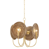 Mitzi Ashby AGED BRASS 22W x 22H Chandelier