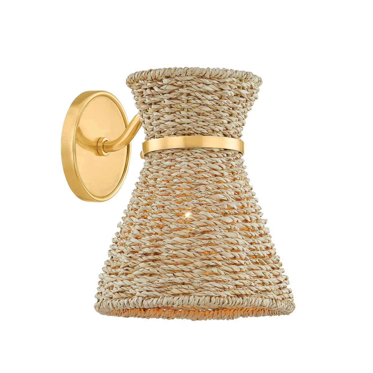 Mitzi Jamie AGED BRASS 7.75W x 9.5H Wall Sconce