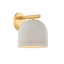 Mitzi Cara AGED BRASS/CERAMIC CREAM PEBBLE 7W x 9H Wall Sconce