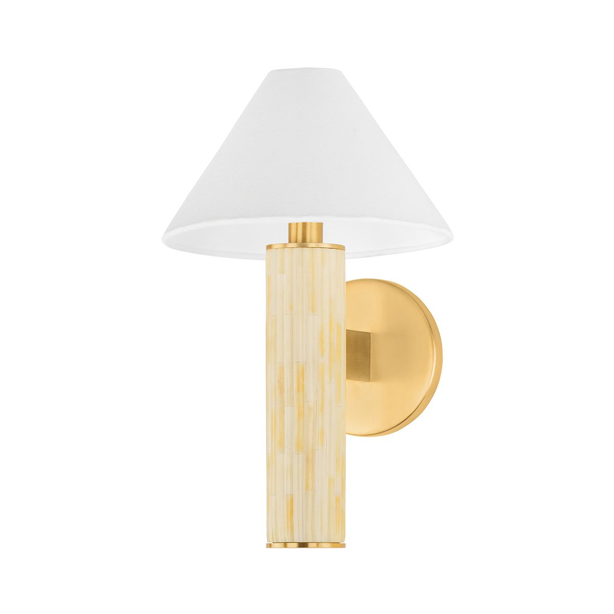Mitzi Clover AGED BRASS 8.25W x 13.5H Wall Sconce