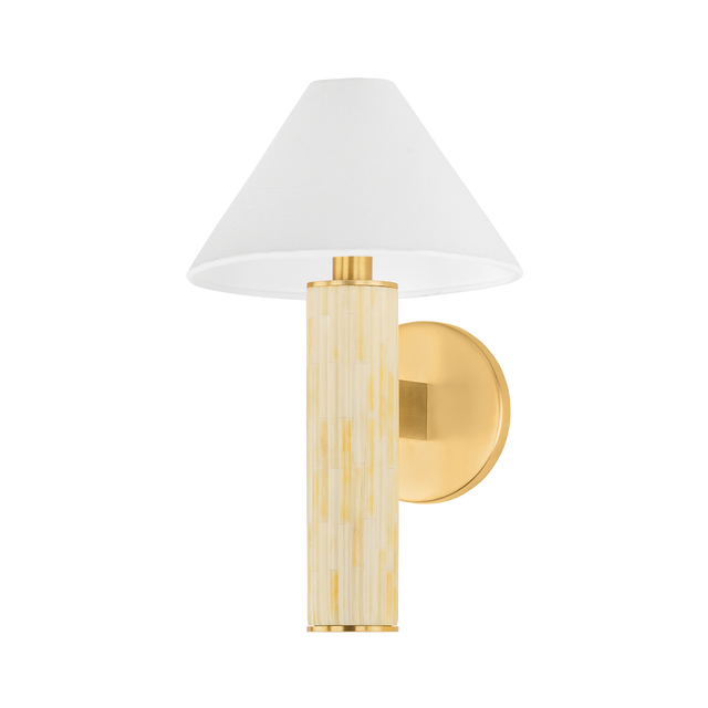 Mitzi Clover AGED BRASS 8.25W x 13.5H Wall Sconce