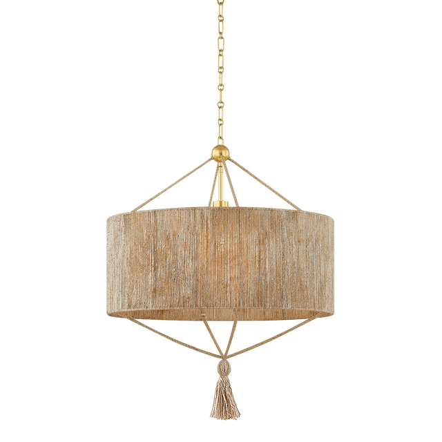Mitzi Reyn AGED BRASS 24W x 28.75H Pendant