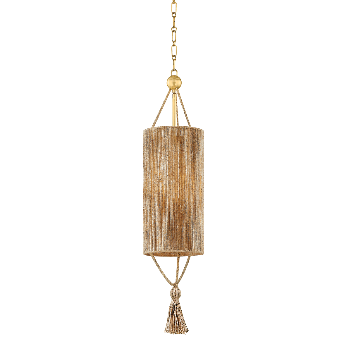 Mitzi Reyn AGED BRASS 7.75W x 33.25H Pendant