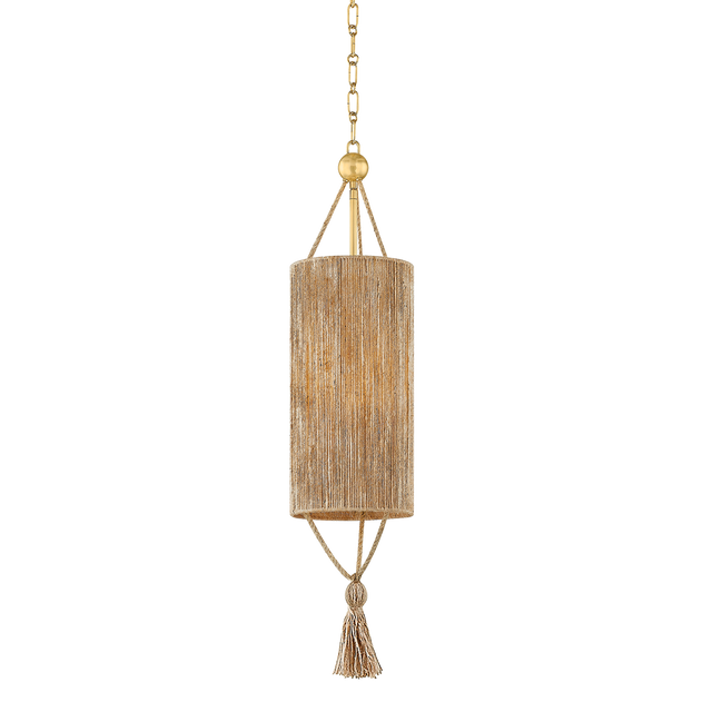 Mitzi Reyn AGED BRASS 7.75W x 33.25H Pendant
