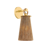 Mitzi Lauz AGED BRASS 6W x 13.5H Wall Sconce