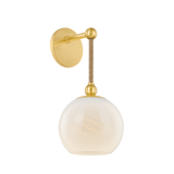 Mitzi Abbie AGED BRASS 7.25W x 15.25H Wall Sconce