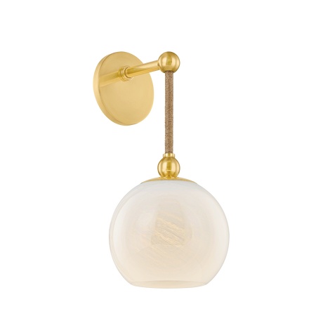 Mitzi Abbie AGED BRASS 7.25W x 15.25H Wall Sconce