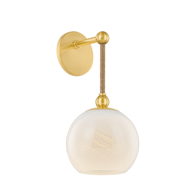 Mitzi Abbie AGED BRASS 7.25W x 15.25H Wall Sconce