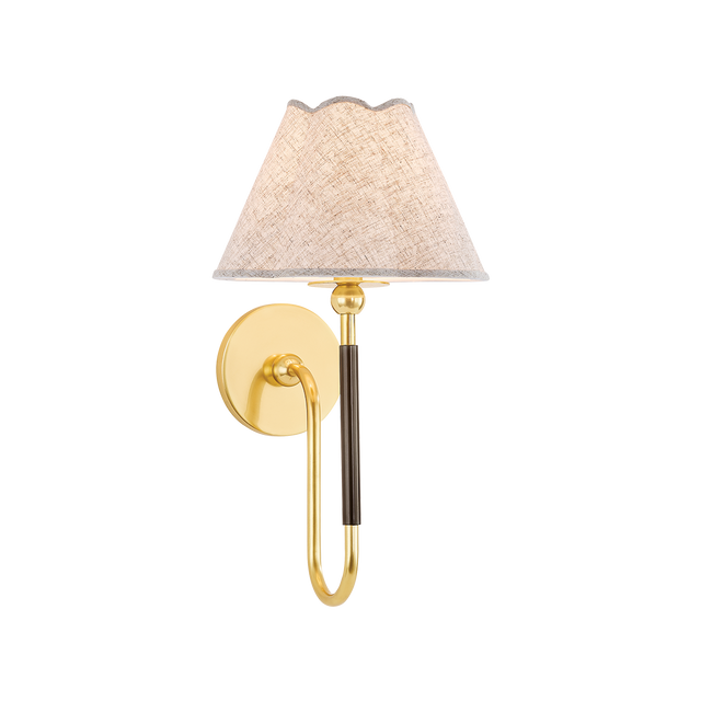Mitzi Janie AGED BRASS/TRUE BRONZE 9.5W x 17.25H Wall Sconce