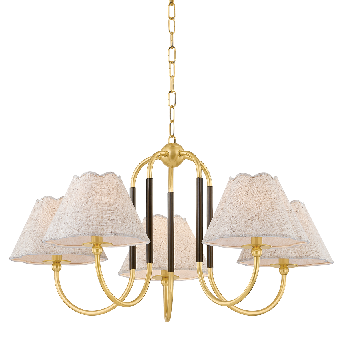 Mitzi Janie AGED BRASS/TRUE BRONZE 33W x 16.75H Chandelier