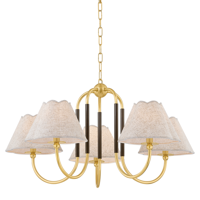 Mitzi Janie AGED BRASS/TRUE BRONZE 33W x 16.75H Chandelier