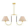 Mitzi Janie AGED BRASS/TRUE BRONZE 12W x 42.25L x 9.25H Trim